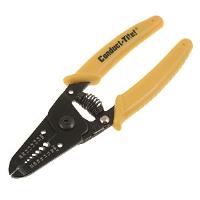 86262 7 in. Spring - Loaded Wire Cutter/Stripper; Black and Yellow