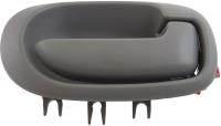 Interior Door Handle Rear Right Without Keyhole Light Gray