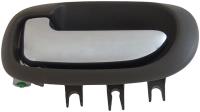 Interior Door Handle Rear Left Chrome Lever Gray Housing