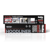 1- 32" x 54" x 0.75" (813mm x 1372mm x 19mm) piece of Hoodliner Total Coverage: 12 ft² (1.11 m²)