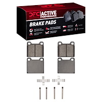 1115-0031-03 Active Performance Brake Pads & Hardware Kit, 1964-1974 Multiple Makes/Models, Position: Front,Rear