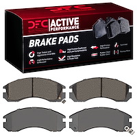 1115-0530-00 Active Performance Low-Metallic Brake Pads, Fits Select Multiple Makes/Models, Position: Front