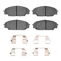 1115-0829-01 Active Performance Brake Pads & Hardware Kit, 2000-2011 Acura/Honda, Position: Front
