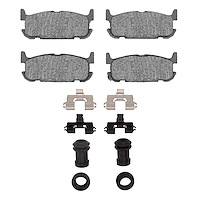 1115-0891-01 Active Performance Brake Pads & Hardware Kit, 2001-2005 Ford/Lincoln/Mercury/Mazda, Position: Rear