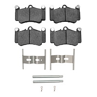1115-0916-01 Active Performance Brake Pads & Hardware Kit, 1999-2012 Porsche, Position: Front