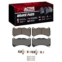 1115-1365-01 Active Performance Brake Pads & Hardware Kit, 2008-2021 Multiple Makes/Models, Position: Front