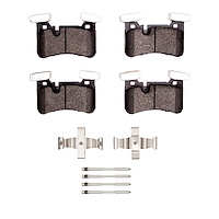 1115-1450-01 Active Performance Brake Pads & Hardware Kit, 2010-2018 Mercedes-Benz, Position: Rear