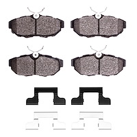 1115-1465-01 Active Performance Brake Pads & Hardware Kit, 2005-2014 Ford/Lincoln/Mercury/Mazda, Position: Rear