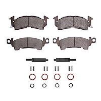 1214-0052-01 Heavy-Duty Brake Pads & Hardware Kit, 1967-2002 GM, Position: Front