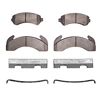 1214-0225-01 Heavy-Duty Brake Pads & Hardware Kit, 1979-2012 Multiple Makes/Models, Position: Fr & Rr,Fr,Rr