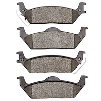 1214-1012-00 Heavy-Duty Semi-Metallic Brake Pads, 2004-2011 Ford/Lincoln/Mercury/Mazda, Position: Rear