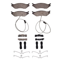 1214-1066-11 Heavy-Duty Brake Pads & Hardware Kit, Fits Select Ford/Lincoln/Mercury/Mazda, Position: Front,Fr