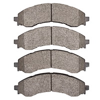 1214-2404-00 Heavy-Duty Semi-Metallic Brake Pads, Fits Select GM, Position: Front