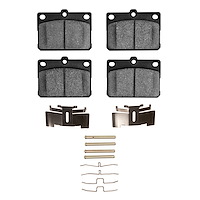 1310-0101-01 3000-Series Ceramic Brake Pads & Hardware Kit, 1974-1987 Multiple Makes/Models, Position: Front