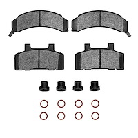 1310-0215-02 3000-Series Ceramic Brake Pads & Hardware Kit, 1983-1990 GM, Position: Front