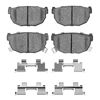 1310-0272-03 3000-Series Ceramic Brake Pads & Hardware Kit, 1987-1989 Infiniti/Nissan, Position: Rear