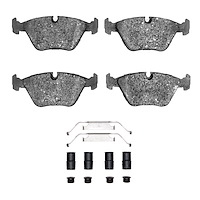 1310-0394-01 3000-Series Ceramic Brake Pads & Hardware Kit, 1987-2005 BMW, Position: Front