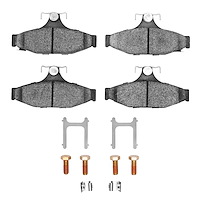 1310-0413-01 3000-Series Ceramic Brake Pads & Hardware Kit, 1985-1997 GM, Position: Rear