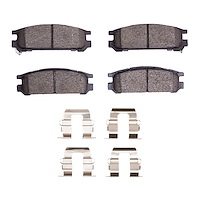 1310-0471-01 3000-Series Ceramic Brake Pads & Hardware Kit, 1990-1999 Subaru, Position: Rear