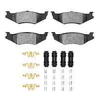 1310-0512-01 3000-Series Ceramic Brake Pads & Hardware Kit, 1989-2010 Multiple Makes/Models, Position: Rear