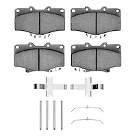 1310-0611-01 3000-Series Ceramic Brake Pads & Hardware Kit, 1991-1998 Lexus/Toyota/Scion, Position: Front