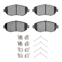 1310-0619-01 3000-Series Ceramic Brake Pads & Hardware Kit, 1993-2010 Lexus/Toyota/Scion, Position: Front