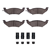 1310-0662-01 3000-Series Ceramic Brake Pads & Hardware Kit, 1991-1995 Ford/Lincoln/Mercury/Mazda, Position: Rear