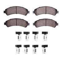 1310-0726-01 3000-Series Ceramic Brake Pads & Hardware Kit, 1997-2005 GM, Position: Front