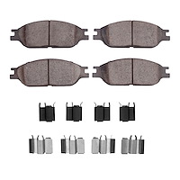 1310-0803-01 3000-Series Ceramic Brake Pads & Hardware Kit, 1999-2003 Ford/Lincoln/Mercury/Mazda, Position: Front