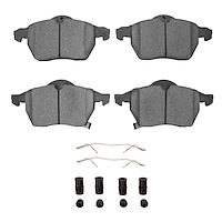 1310-0819-01 3000-Series Ceramic Brake Pads & Hardware Kit, 1997-2010 GM, Position: Front