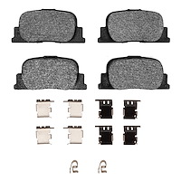 1310-0835-01 3000-Series Ceramic Brake Pads & Hardware Kit, 2000-2010 Multiple Makes/Models, Position: Rear