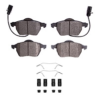 1310-0840-01 3000-Series Ceramic Brake Pads & Hardware Kit, 1998-2008 Audi/Volkswagen, Position: Front