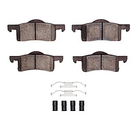 1310-0935-01 3000-Series Ceramic Brake Pads & Hardware Kit, 2002-2006 Ford/Lincoln/Mercury/Mazda, Position: Rear