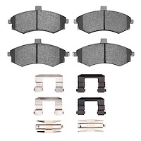 1310-0941-01 3000-Series Ceramic Brake Pads & Hardware Kit, 2002-2005 Kia/Hyundai/Genesis, Position: Front