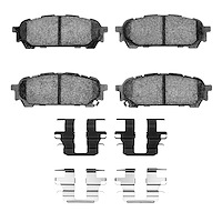 1310-1004-01 3000-Series Ceramic Brake Pads & Hardware Kit, 2003-2008 GM, Position: Rear