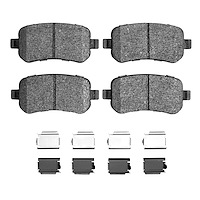 1310-1021-01 3000-Series Ceramic Brake Pads & Hardware Kit, 2004-2007 Ford/Lincoln/Mercury/Mazda, Position: Rear