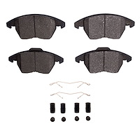1310-1107-11 3000-Series Ceramic Brake Pads & Hardware Kit, 2011-2015 Peugeot, Position: Front