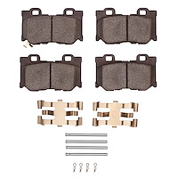 1310-1347-01 3000-Series Ceramic Brake Pads & Hardware Kit, Fits Select Infiniti/Nissan, Position: Rear
