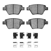 1310-1456-01 3000-Series Ceramic Brake Pads & Hardware Kit, 2005-2016 Audi/Volkswagen, Position: Rear