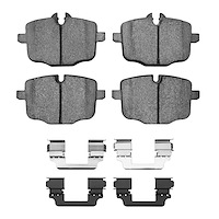 1310-1469-01 3000-Series Ceramic Brake Pads & Hardware Kit, 2011-2019 BMW, Position: Rear