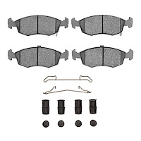 1310-1568-01 3000-Series Ceramic Brake Pads & Hardware Kit, 2012-2019 Mopar, Position: Front