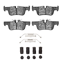 1310-1762-01 3000-Series Ceramic Brake Pads & Hardware Kit, Fits Select Multiple Makes/Models, Position: Rear