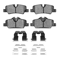 1310-1800-01 3000-Series Ceramic Brake Pads & Hardware Kit, Fits Select Mini, Position: Rear
