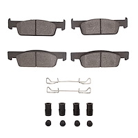 1310-1830-01 3000-Series Ceramic Brake Pads & Hardware Kit, 2015-2017 Renault, Position: Front