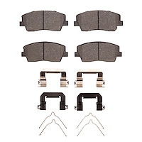1310-2117-01 3000-Series Ceramic Brake Pads & Hardware Kit, Fits Select Kia/Hyundai/Genesis, Position: Front