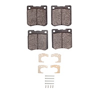 1311-0051-01 3000-Series Semi-Metallic Brake Pads & Hardware Kit, 1967-1975 Multiple Makes/Models, Position: Front