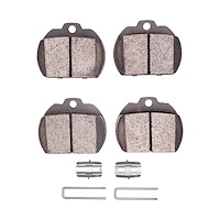 1311-0088-01 3000-Series Semi-Metallic Brake Pads & Hardware Kit, 1973-1974 Audi/Volkswagen, Position: Front