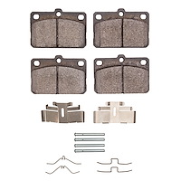 1311-0169-01 3000-Series Semi-Metallic Brake Pads & Hardware Kit, 1975-1979 Lexus/Toyota/Scion, Position: Front