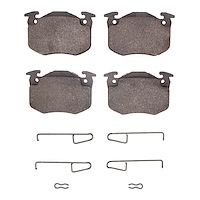 1311-0453-01 3000-Series Semi-Metallic Brake Pads & Hardware Kit, 1977-1989 Peugeot, Position: Front