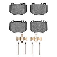 1311-0985-01 3000-Series Semi-Metallic Brake Pads & Hardware Kit, 2001-2003 Mercedes-Benz, Position: Front